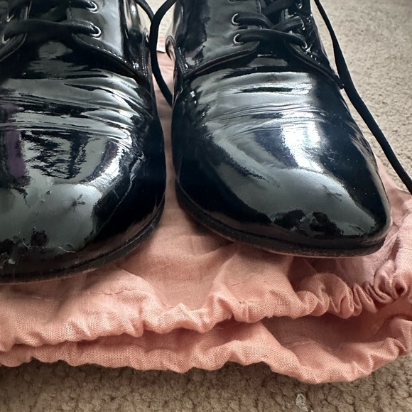 Miu Miu Patent Leather Derby Oxfords - Picture 3 of 5